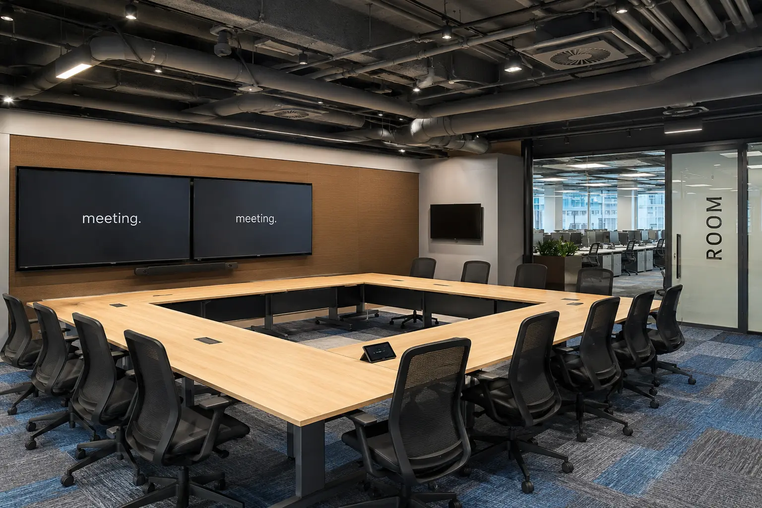 Large meeting room installation